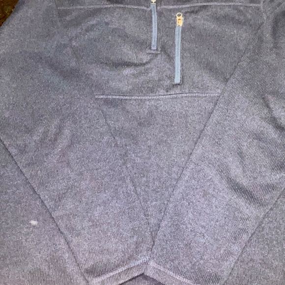 Men's collared quarter zip blue sweatshirt XL by Royal Class in Exc Condition - Picture 8 of 10